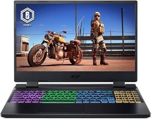 Acer Nitro 5 AN515-58-7290 Ordinateur Portable Gaming 15,6'' Full HD IPS 144 Hz, PC Portable Gamer (Intel Core i7-12650H, NVIDIA GeForce RTX 4060, RAM 16 Go, 512 Go SSD, Sans OS ) - PC Gaming Noir