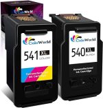 PG-540XL CL-541XL Cartouches d'encre, 540 541 Noir et Couleur Remanufacturée pour Canon 540 541 Cartouches Compatible avec Canon Pixma MG3650 MG4250 MX475 MX535 TS5150 TS5151 imprimantes