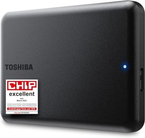 Toshiba Canvio Partner 2To Portable 2.5" HDD externe, USB 3.2 Gen 1, compatible Mac et Windows, USB Powered