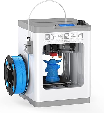 WEEFUN Imprimante 3D Tina2 Basic, Mini Imprimantes 3D pour Débutants avec Mise à Niveau Automatique, Entièrement Open Source, Resume Printing, écran LCD et Plaque de Construction Magnétique